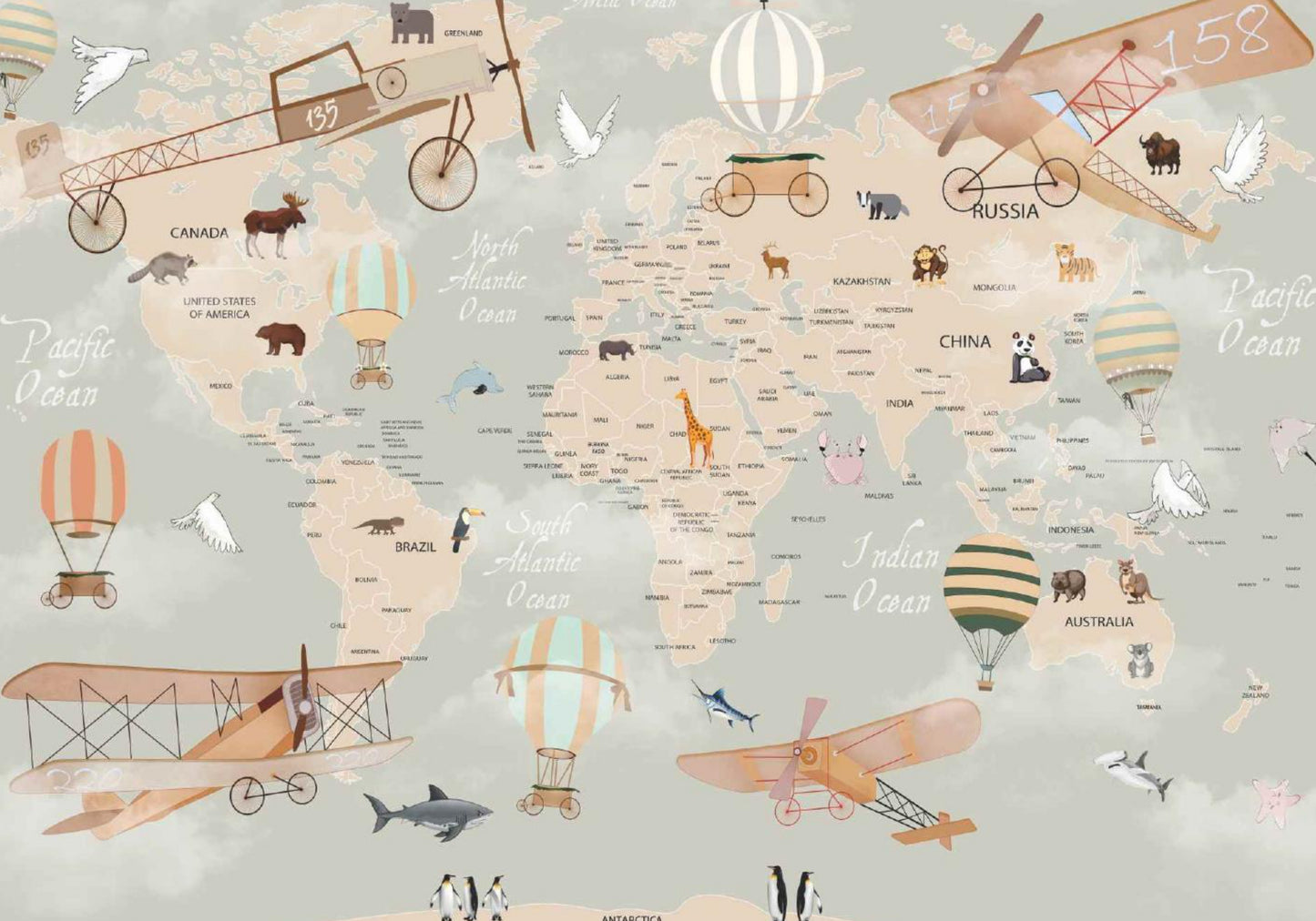 Globe Trotter Canvas